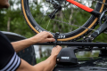 The secure Wheel Straps on the Thule TopRide