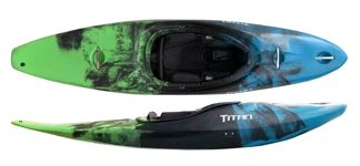 Titan Nymph whitewater kayak Blue/ Black/ Green