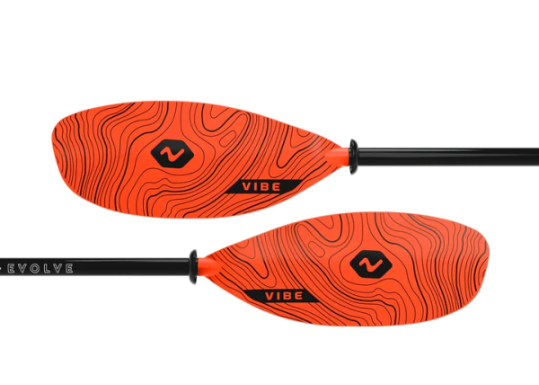 Vibe Evolve adjustable fishing sit on kayak split paddles Avaialable to buy online or in-store from Brighton Canoes