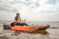 The Vibe Yellowfin 100 fishing kayak, paddling in coastal waters