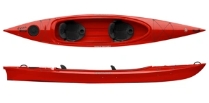Wavesport Vista - Tandem Open Cockpit Kayak - Red