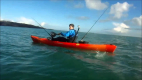 Staff Paddling the Perception Triumph 13 Kayak