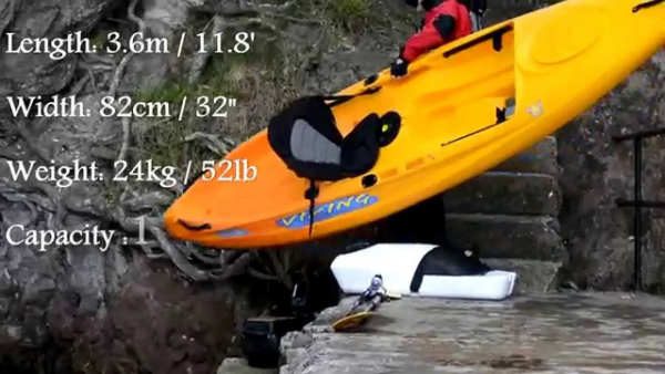 Viking Kayaks compact super stable 12ft fishing ka